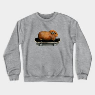 Chunky Guinea Pig Skateboard Crewneck Sweatshirt